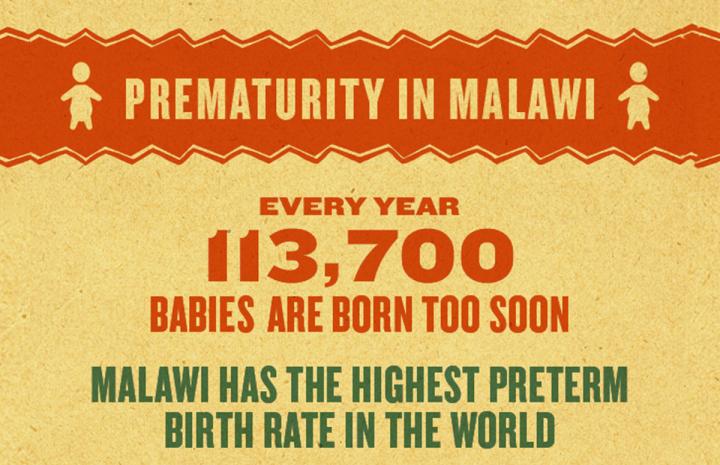 MamaYe Infographic on Prematurity in Malawi 2016