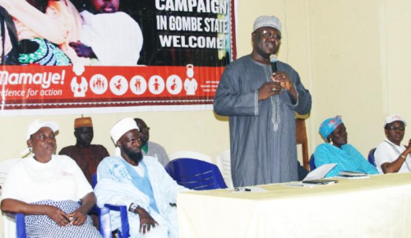 Dr James Mahdi (standing)