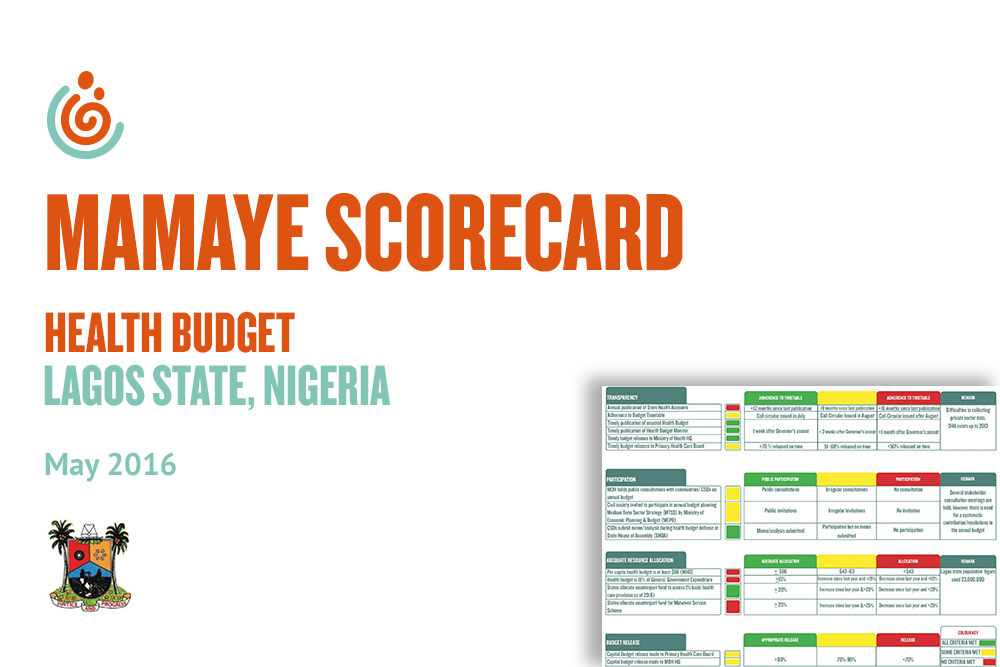 Lagos State Health Budget Scorecard: May 2016
