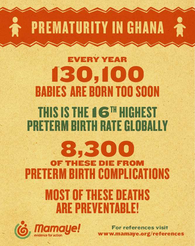 MamaYe Infographic on Prematurity in Ghana 2016