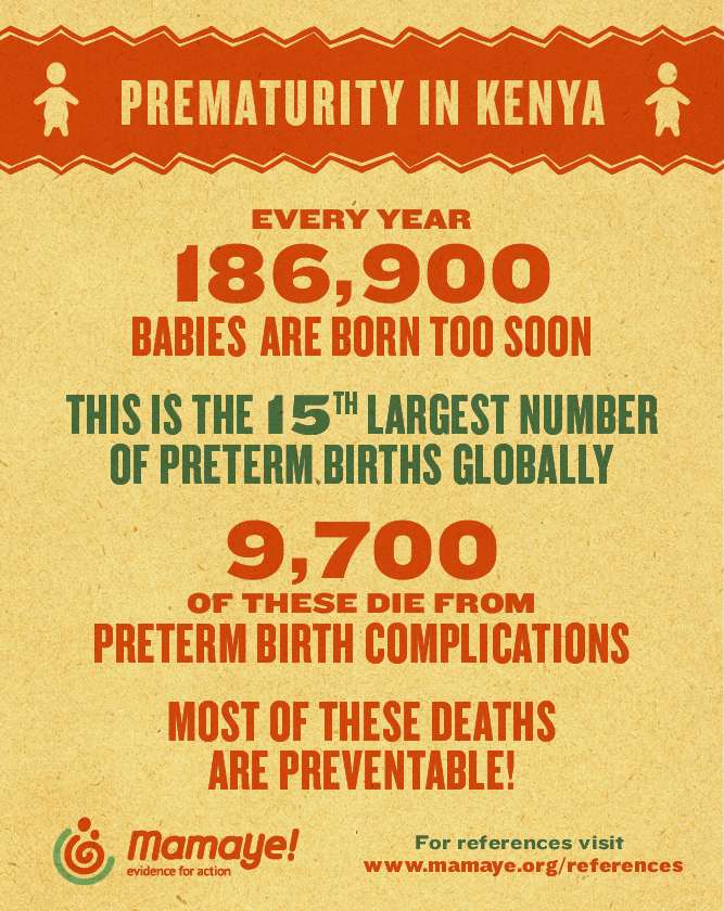 Mama Ye Infographic on Prematurity in Kenya 2016
