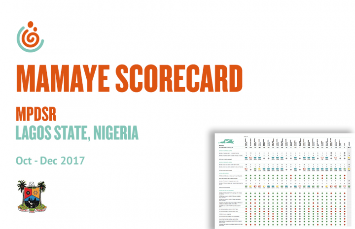 LAGOS STATE HEALTH FACILITY MPDSR SCORECARD OCT-DEC 2017
