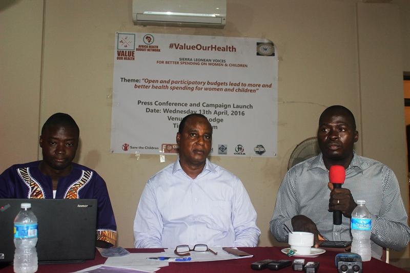 Civil society organisations in Sierra Leone for the #ValueOurHealth campaign 