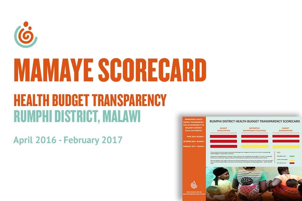 Rumphi District Health Budget Transparency Scorecard