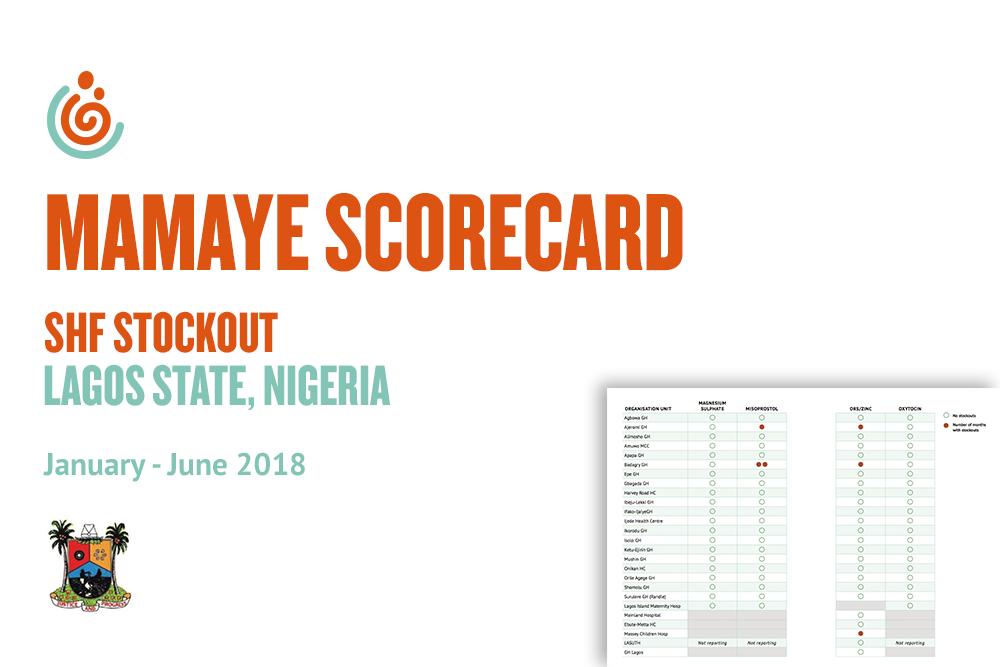 Lagos SHF stockout of essential Life-saving Commodities scorecards