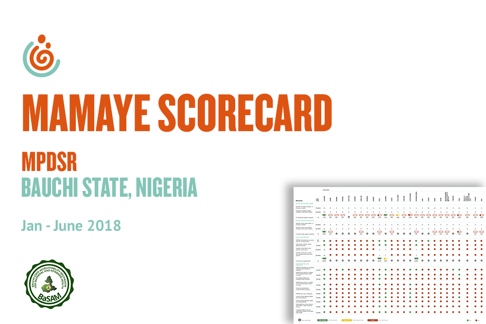 BAUCHI STATE HEALTH FACILITY MPDSR SCORECARD JAN-JUNE 2018