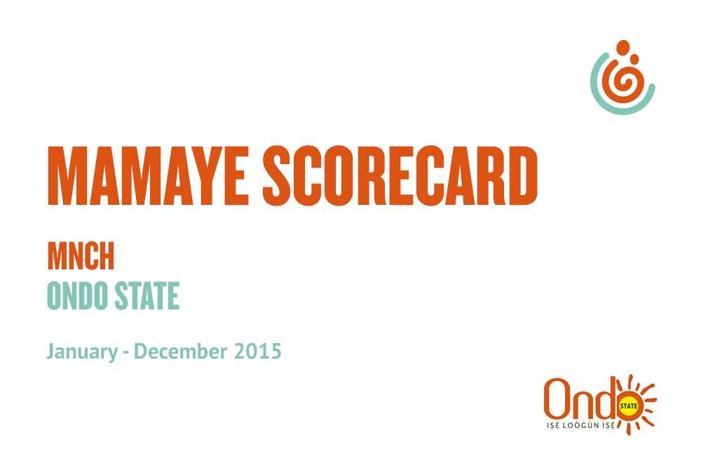 Ondo State MNCH Scorecard